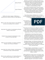 Flashcards - How To Study Hidayah - 5pgs