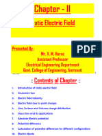 Chapter - II Static Electric Field