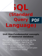 SQL Structural Query Language