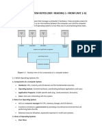 Operating System Notes