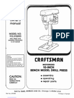 Craftsman 113.213090 Owner's Manual