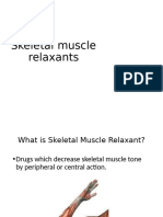 Skeletal Muscle Relaxants