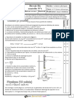 Devoir de Contrôle N°1 - Sciences Physiques - Bac Informatique (2017-2018) MR Amari Abdelkrim