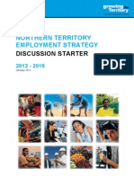 NT Employment Strategy Discussion Starter 2012-2015