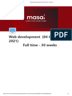 Web Development (04 Oct 2021) Full Time - 30 Weeks