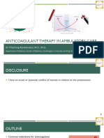 Anticoagulant Therapy in Ambulatory Care - อ. นพ.ปิติพงศ์ กิจรัตนะกุล