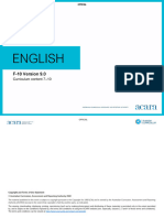 English Curriculum Content 7 10 v9