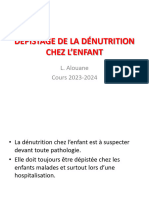 Dépistage de La Dénutrition Chez L'enfant