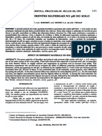 Diferentes Materiais Na Correção de PH Do Solo