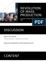 Chapter 4 - Revolution of Mass Production