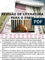 Revisão de Literatura para o Enem - Do Quinhentismo Ao Simbolismo