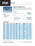 Lightlink Adapter Plates: Specifications