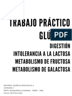 TP - DigestiÃ N de Glãºcidos. Intolerancia A La Lactosa. Metabolismo de Fructosa y Galactosa - Texto - 2023