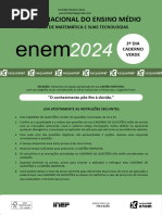 Exame Nacional Do Ensino Médio: Prova de Matemática E Suas Tecnologias 2º DIA Caderno Verde