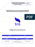 LN 3.3 01 LINEAMIENTOS PARA LA EVALUACION DE ORGANISMOS CPR v4