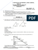 Maths Class X Chapter 06 Triangles Practice Paper 07 2024 Answers