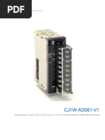 OMRON Analogue Inputs - CJ1W-AD081-V1