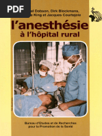 Anesthesie A L Hopital Rural Vbeta