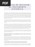 Revision de Documento Historico