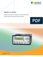 IRDH375 Series: Digital Ground Fault Monitor / Ground Detector Ungrounded (Floating) AC/DC Systems