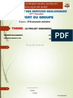 Projet Simandou Groupe III Licence 4 Genie Geologique Slides