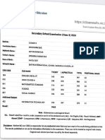 Marksheet Class (X)