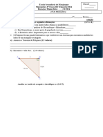 Teste 2 de Matematica Iii Trimestre 8 Classe