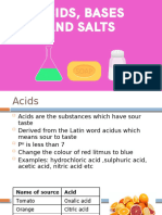 Acids, Bases and Salts