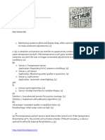 Robotics, Monitoring and Control Systems Answers