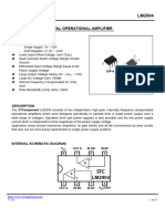 Dual Operational Amplifier: Features