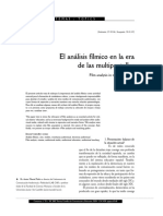 El Análisis Fílmico en La Era de Las Multipantallas: Javier Marzal Felici Castellón