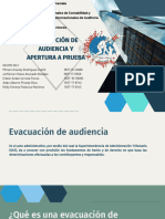 Presentacion Evacuacion de Audiencia y Apertura A Prueba