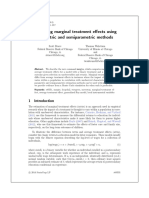 Estimating Marginal Treatment Effects Using Semi and Nonparametric Method