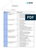 Product Management Curriculum