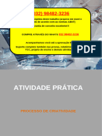 Resolução - (032) 98482-3236 - Atividade Prática - Processo de Criatividade