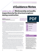 22 - Workmanship and Equality Inspections by The Structural Engineer During Construction