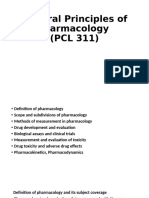 PCL 311 General Principles of Pharmacology 2021 2022