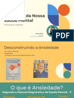 Apresentação para Keynote Workshop de Saúde Mental Webinar Geométrico Moderno Amarelo Verde e Azul