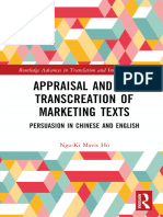 Appraisal and The Transcreation of Marketing Texts - Persuasion in Chinese