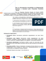 Informe - Documentos para A Dispensação Pelo PFPB