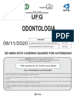 Prova COREMU - UFG 2020 - Odontologia