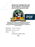 Universidad de Aquino Bolivia: Facultad de Ciencia Y Tecnología