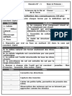 1ère Partie: Restitution Des Connaissances (10 PTS) : Terme Définition