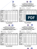 Temporary Report CardV FORTITUDE