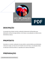 Lei de Gauss e Suas Aplicações