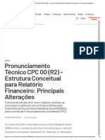 Pronunciamento Técnico CPC 00 (R2) - Estrutura Conceitual para Relatório Financeiro - Principais Alterações