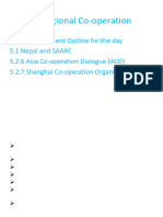 Regional Coop SAARC and Nepal ACD & SCO 5.1, 5.2.6 & 7