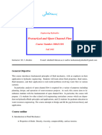 Course Outline Hydraulics