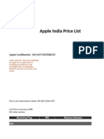 Price List (India) - L597321A-En - GB 2