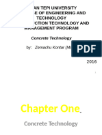 Chapter1 Introduction To Concrete Technology